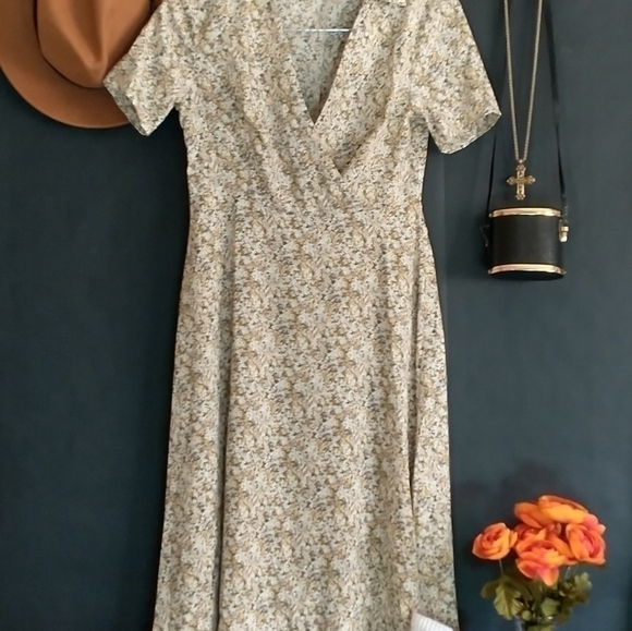 🆕 90s Style Maxi Dress by Shein Eclectic Grampa Dress Fairycore Cottagecore Y2K - Picture 3 of 9